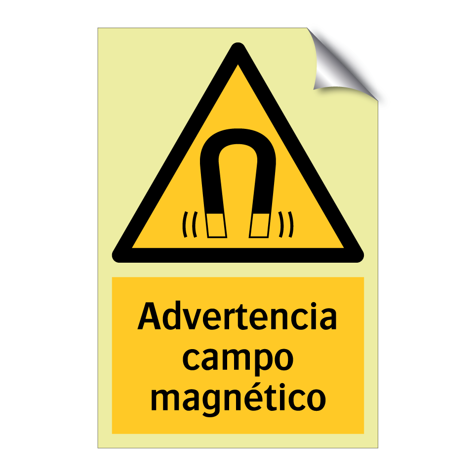 Advertencia campo magnético