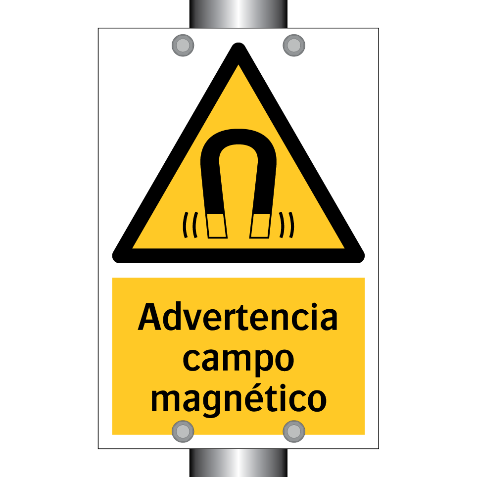 Advertencia campo magnético