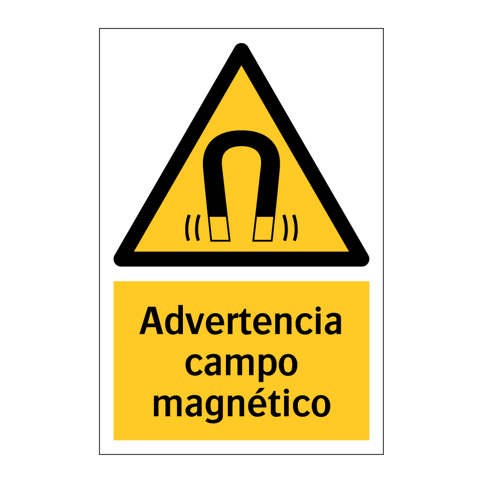Advertencia campo magnético