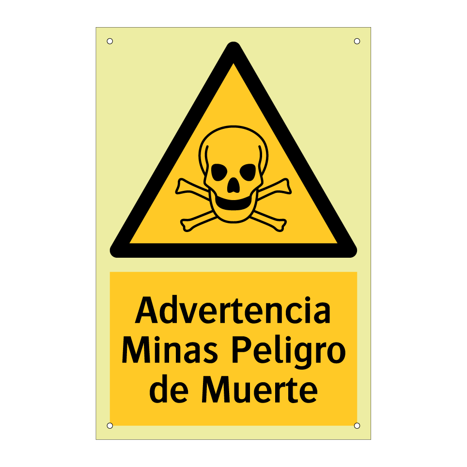 Advertencia Minas Peligro de Muerte