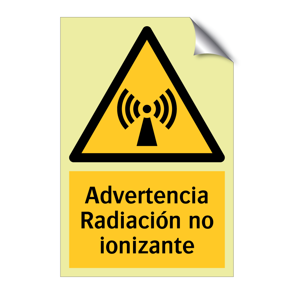 Advertencia Radiación no ionizante