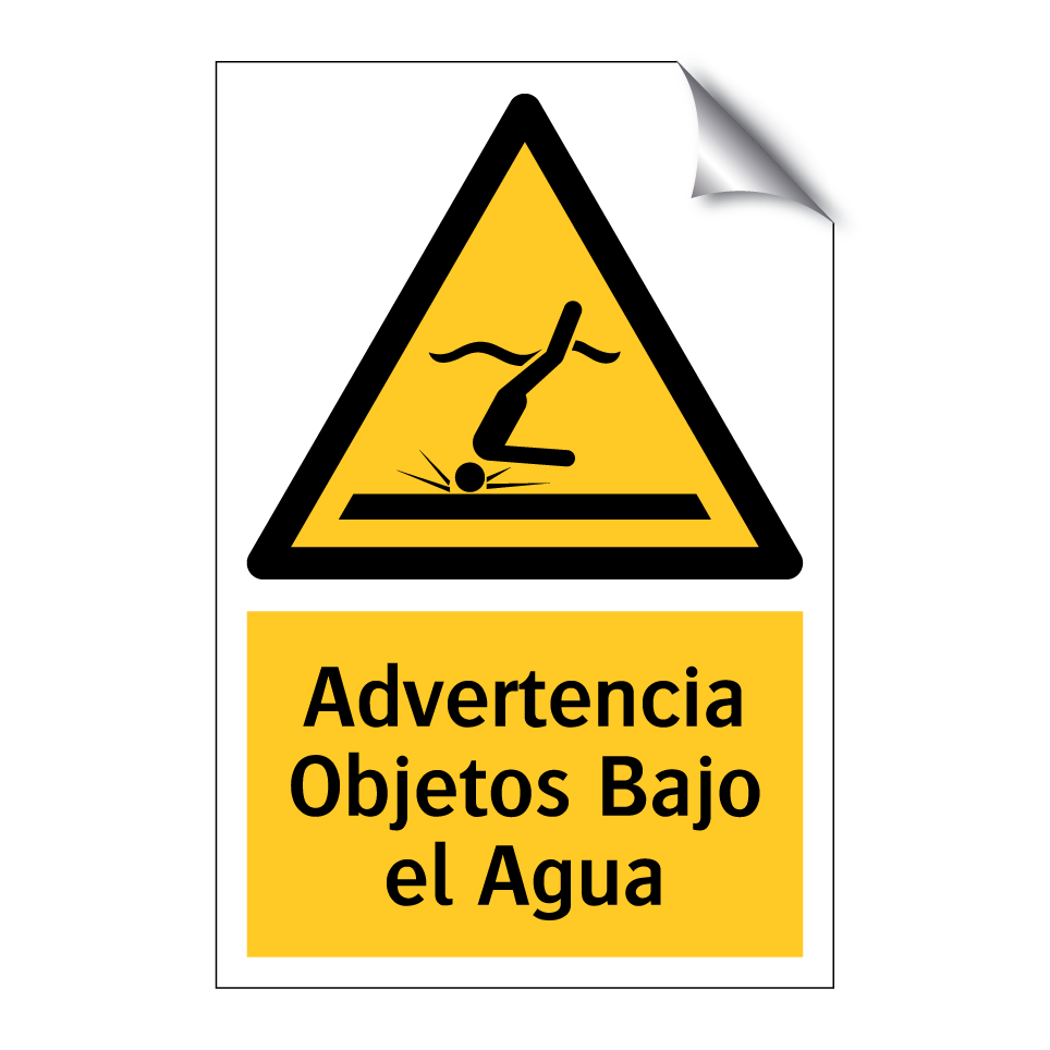 Advertencia Objetos Bajo el Agua