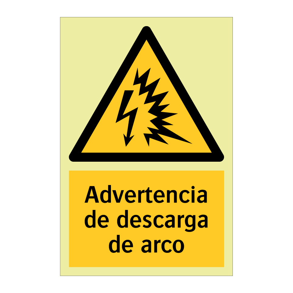 Advertencia de descarga de arco
