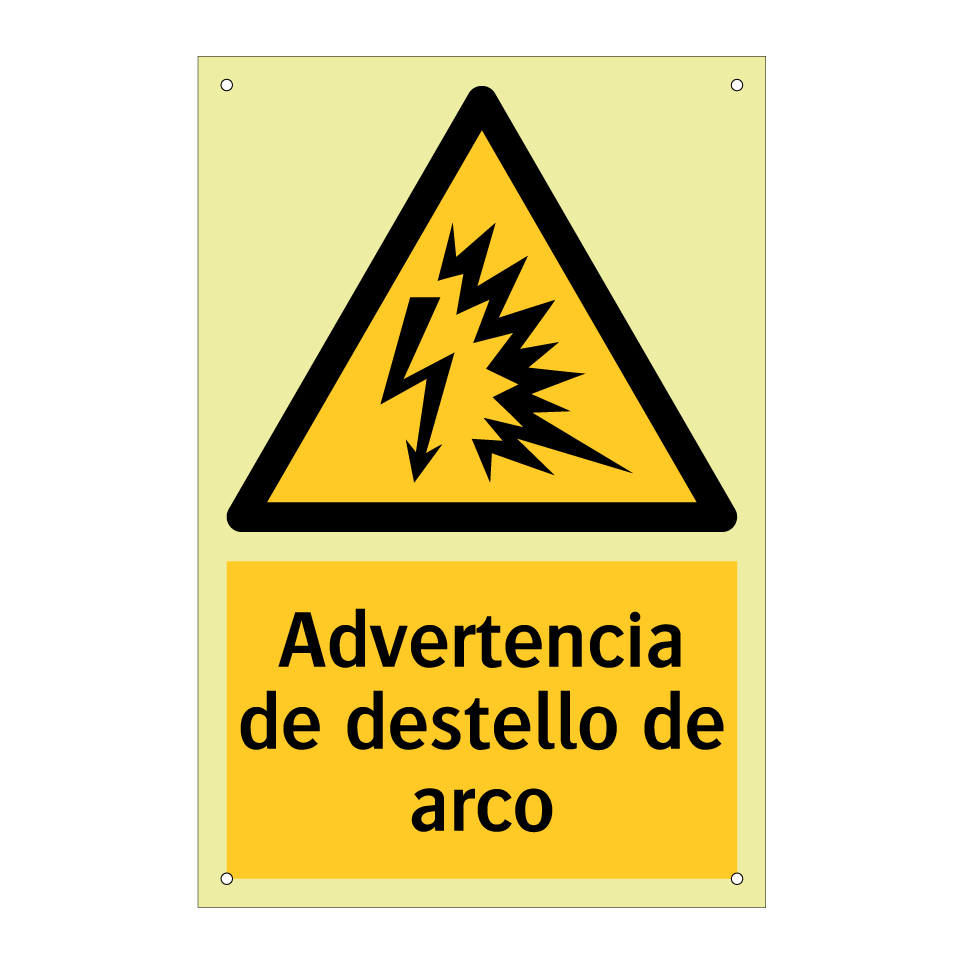 Advertencia de destello de arco