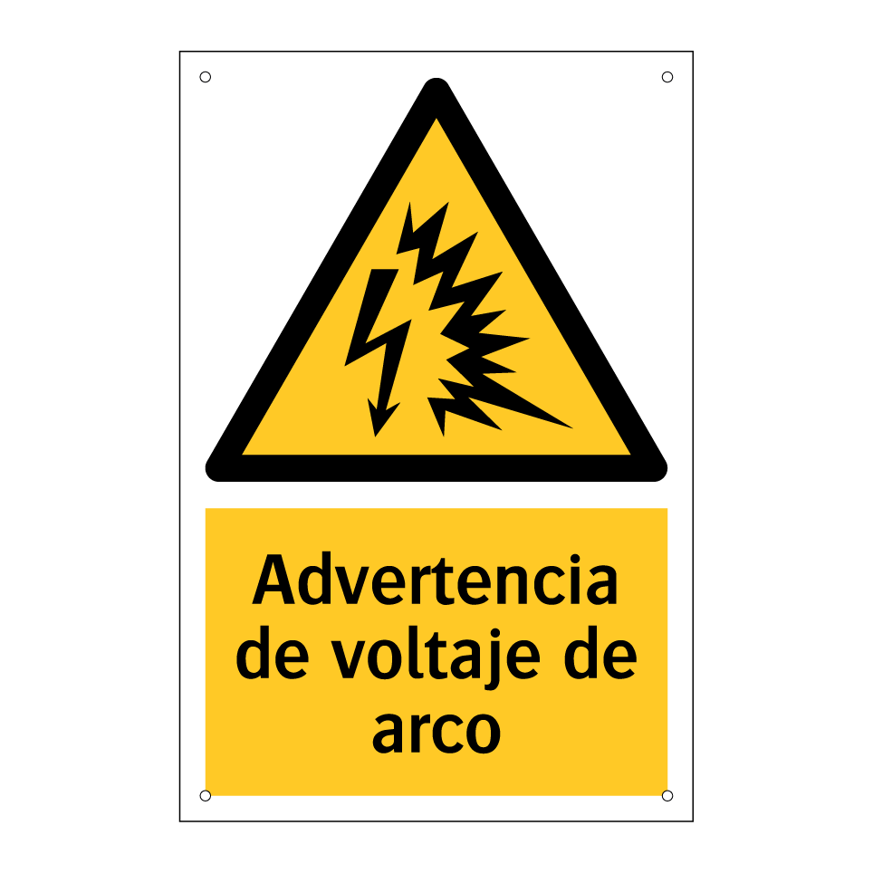 Advertencia de voltaje de arco
