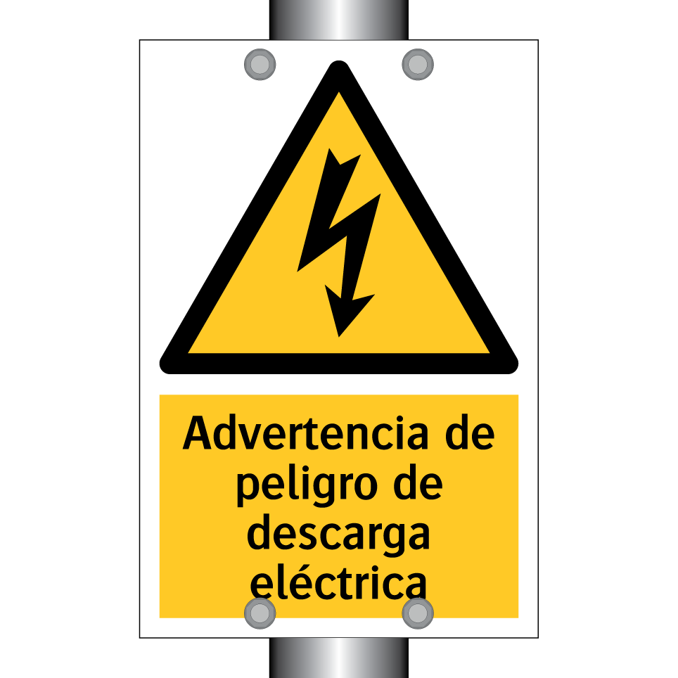Advertencia de peligro de descarga eléctrica