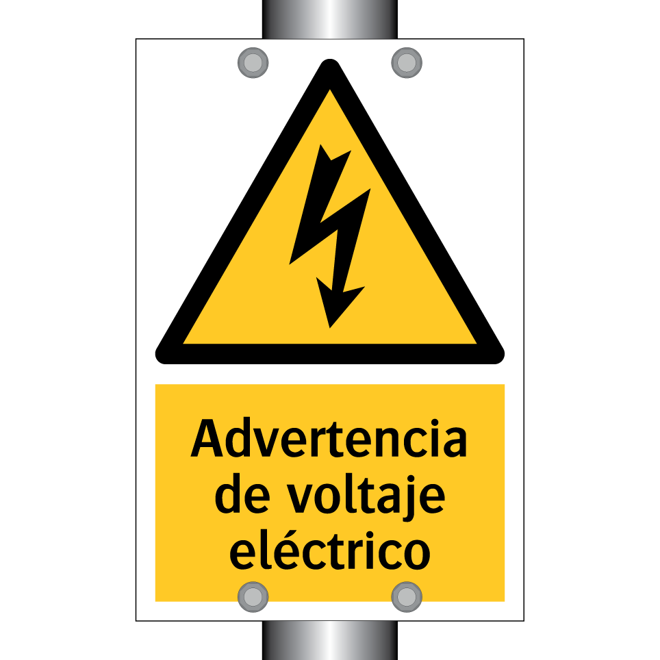 Advertencia de voltaje eléctrico