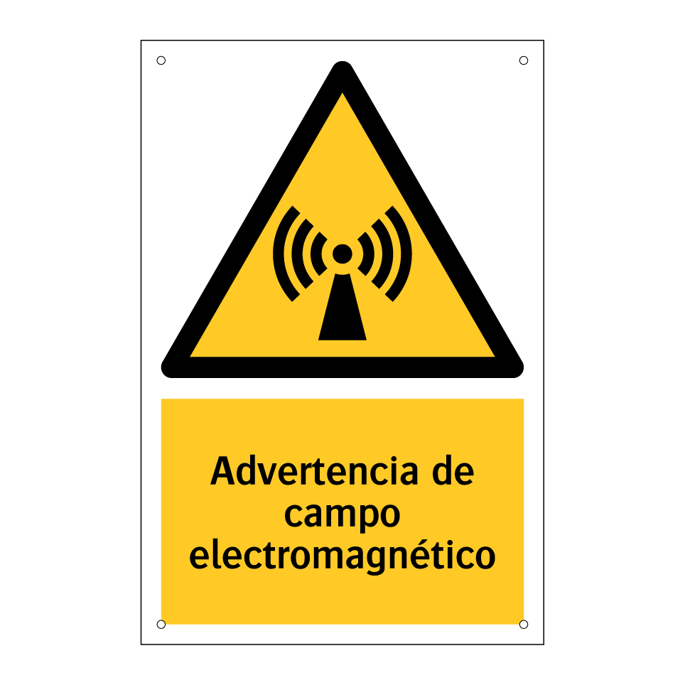 Advertencia de campo electromagnético