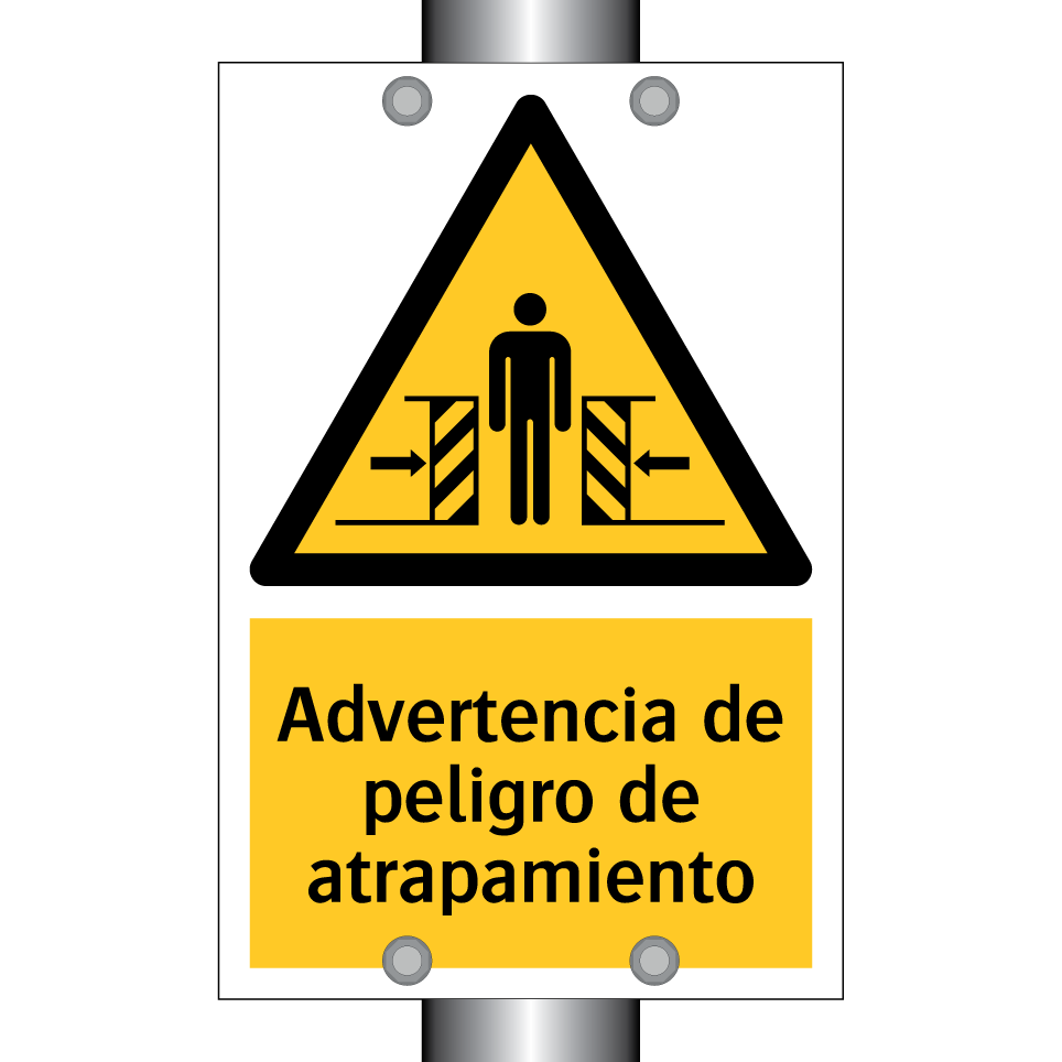 Advertencia de peligro de atrapamiento