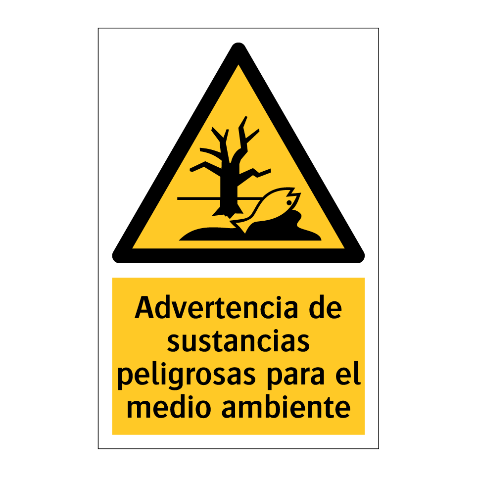 Advertencia de sustancias peligrosas para el medio ambiente