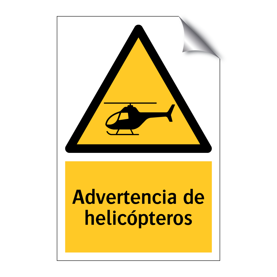 Advertencia de helicópteros