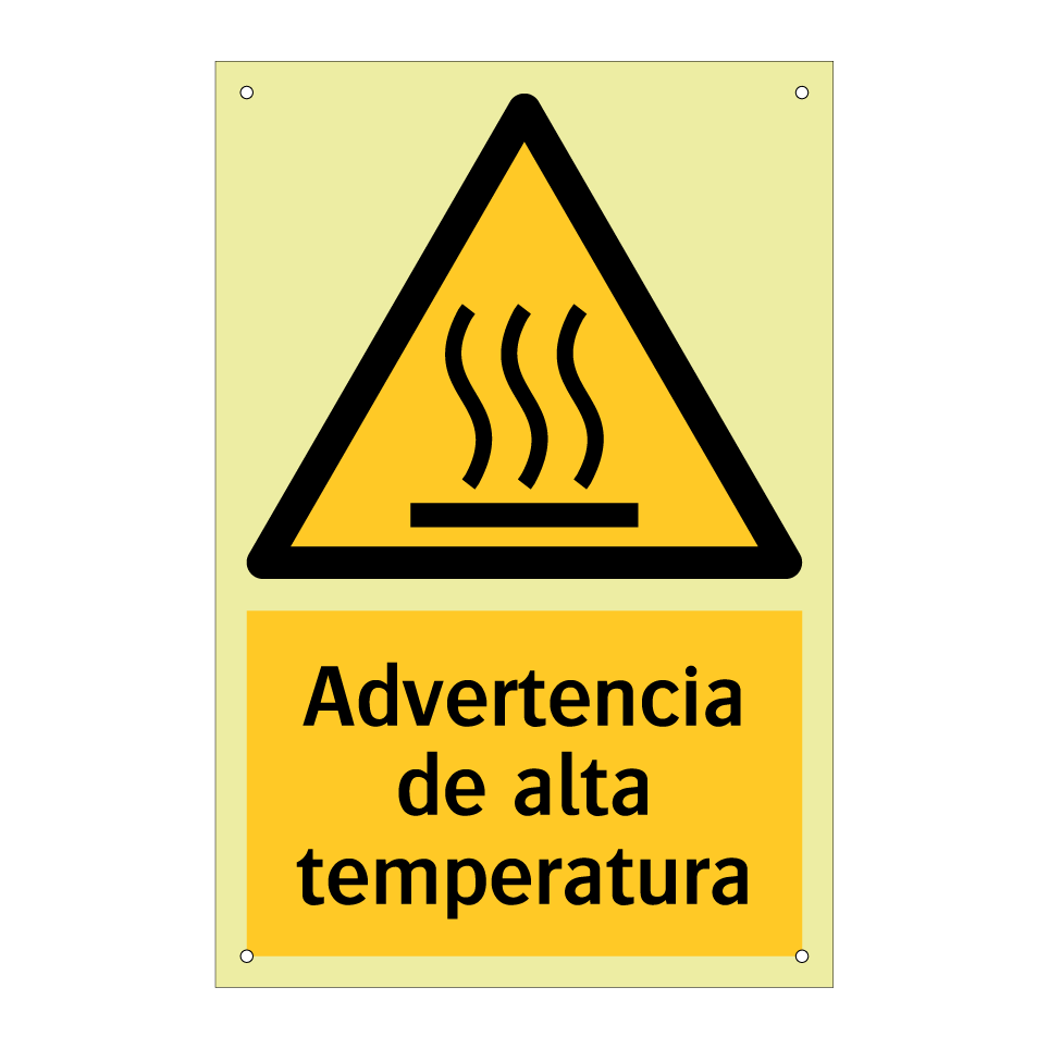 Advertencia de alta temperatura