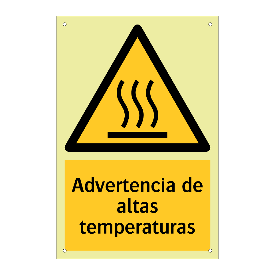 Advertencia de altas temperaturas