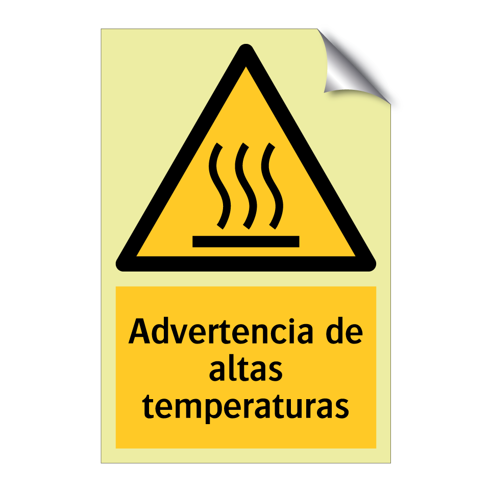 Advertencia de altas temperaturas