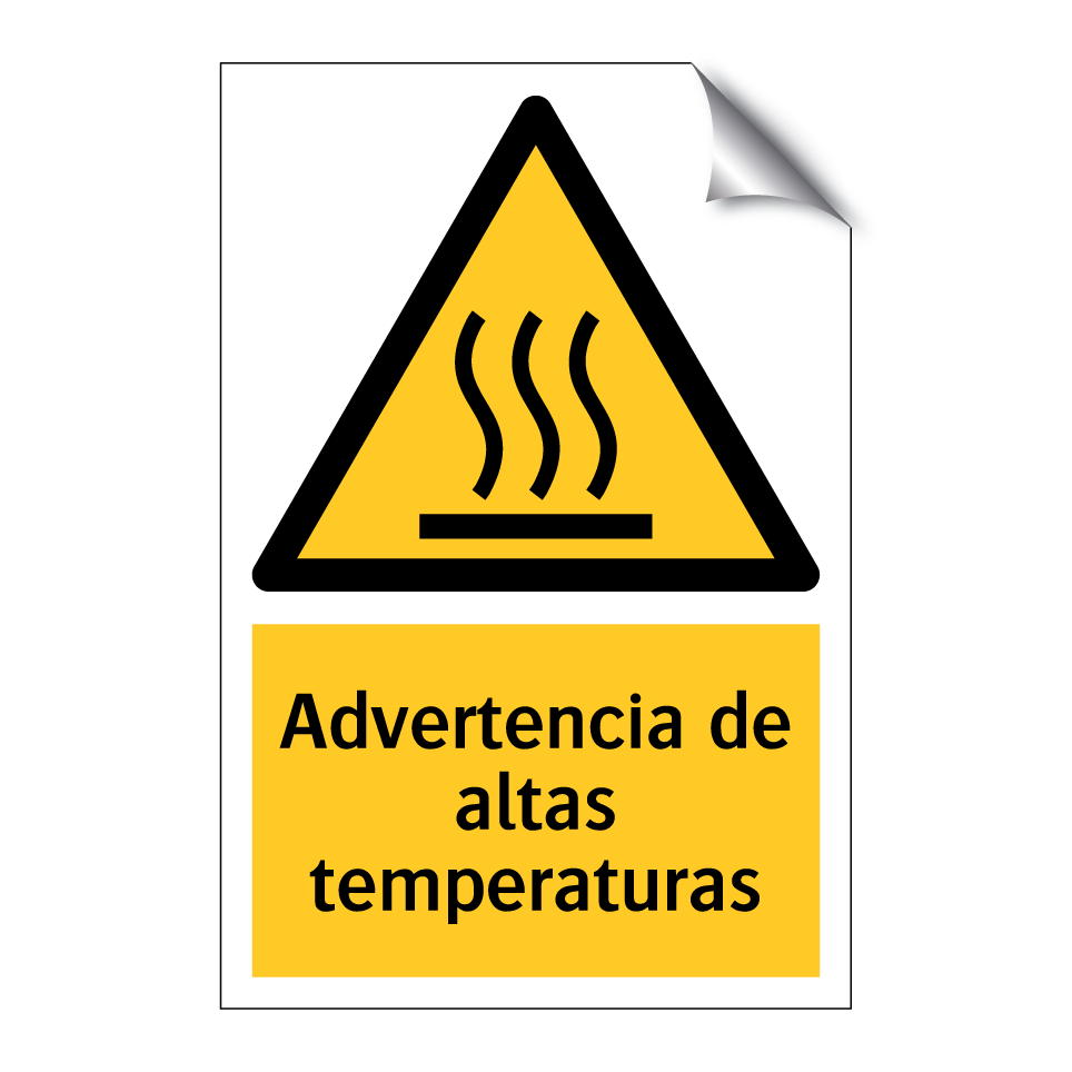 Advertencia de altas temperaturas