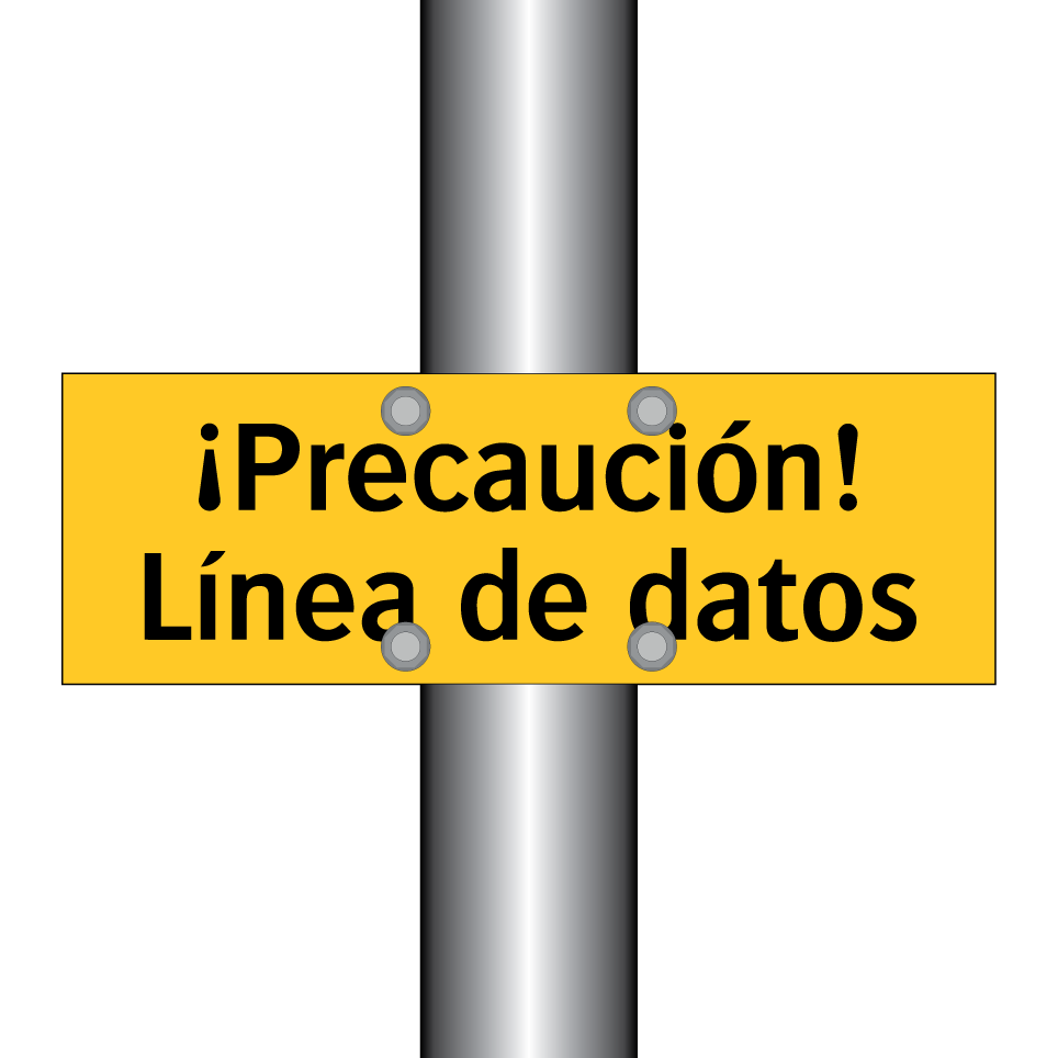 ¡Precaución! Línea de datos