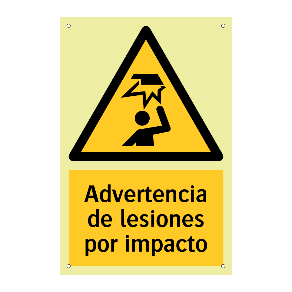 Advertencia de lesiones por impacto