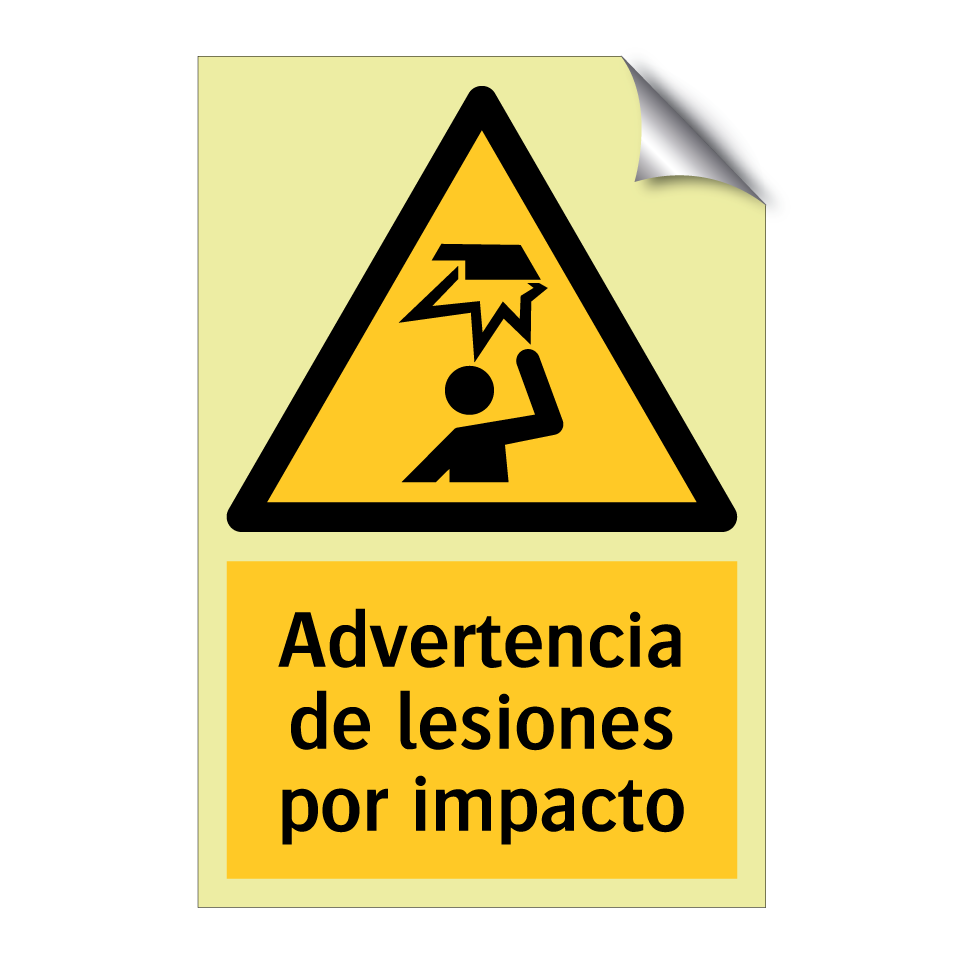 Advertencia de lesiones por impacto