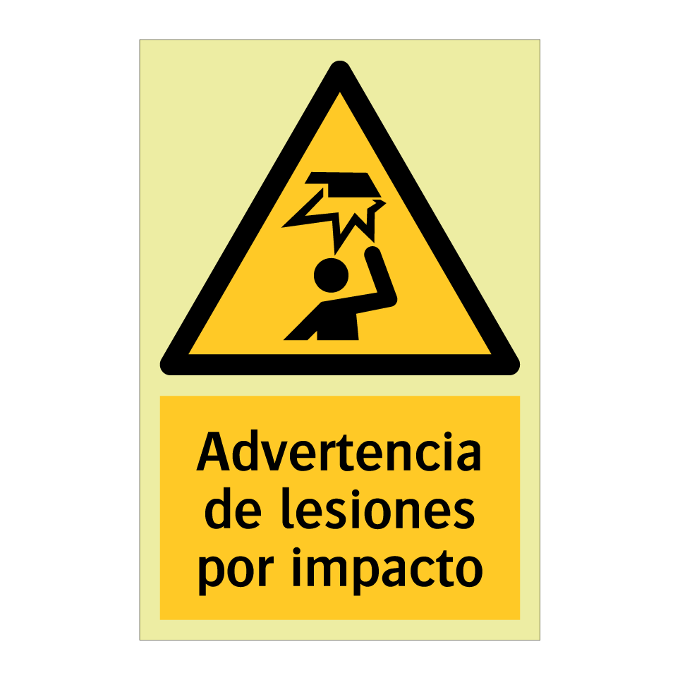 Advertencia de lesiones por impacto