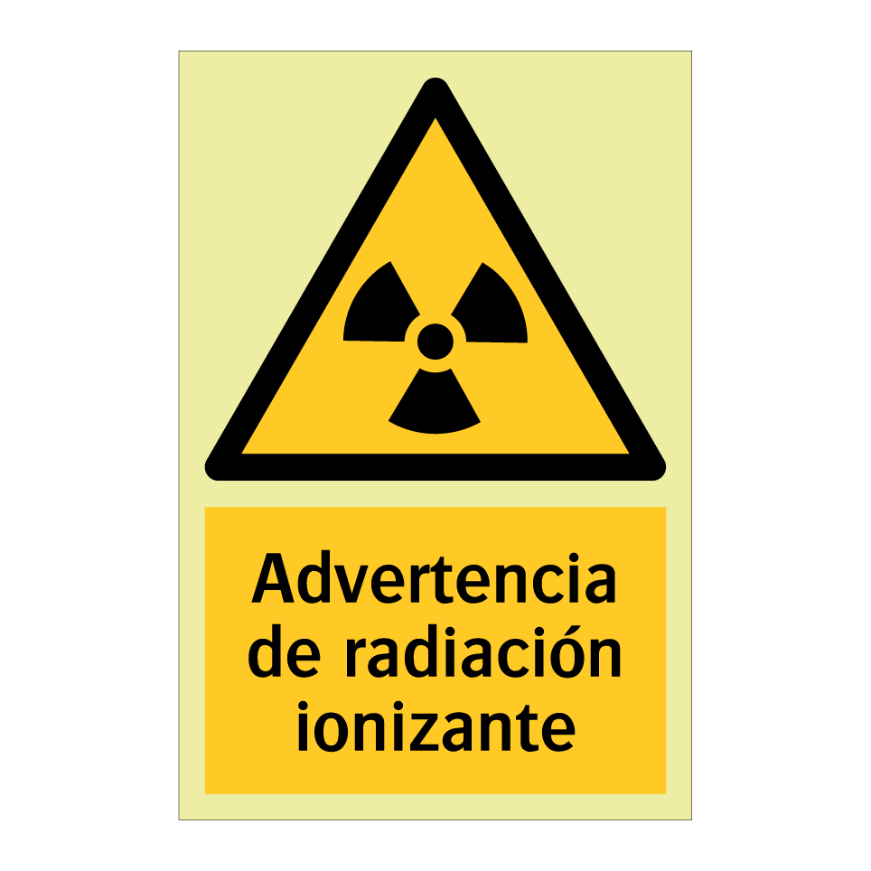Advertencia de radiación ionizante