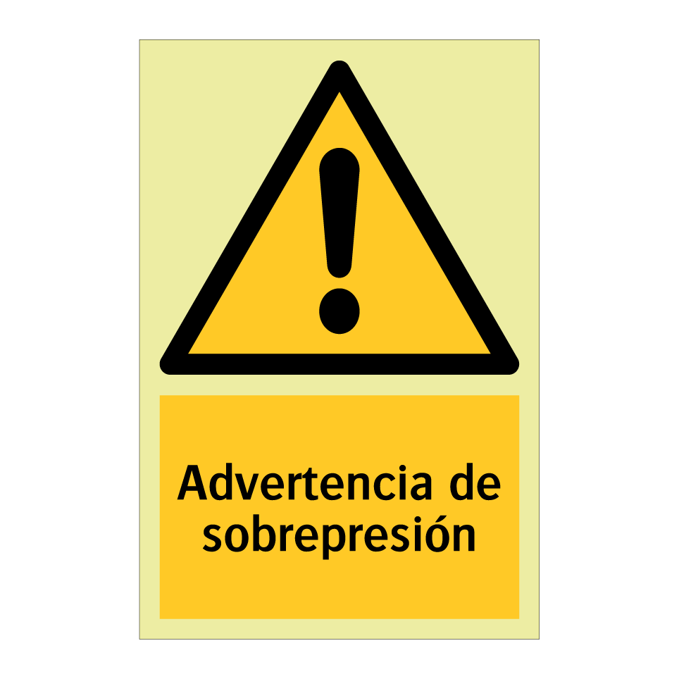 Advertencia de sobrepresión
