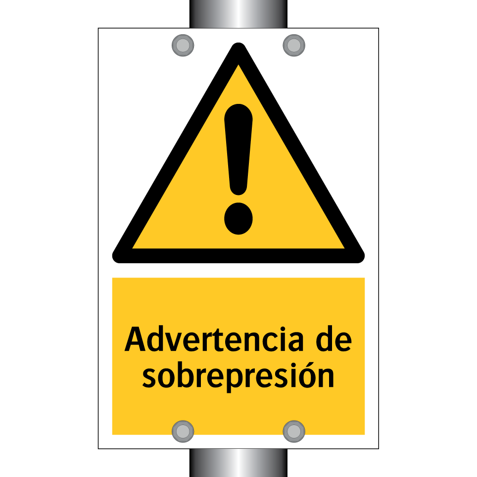 Advertencia de sobrepresión