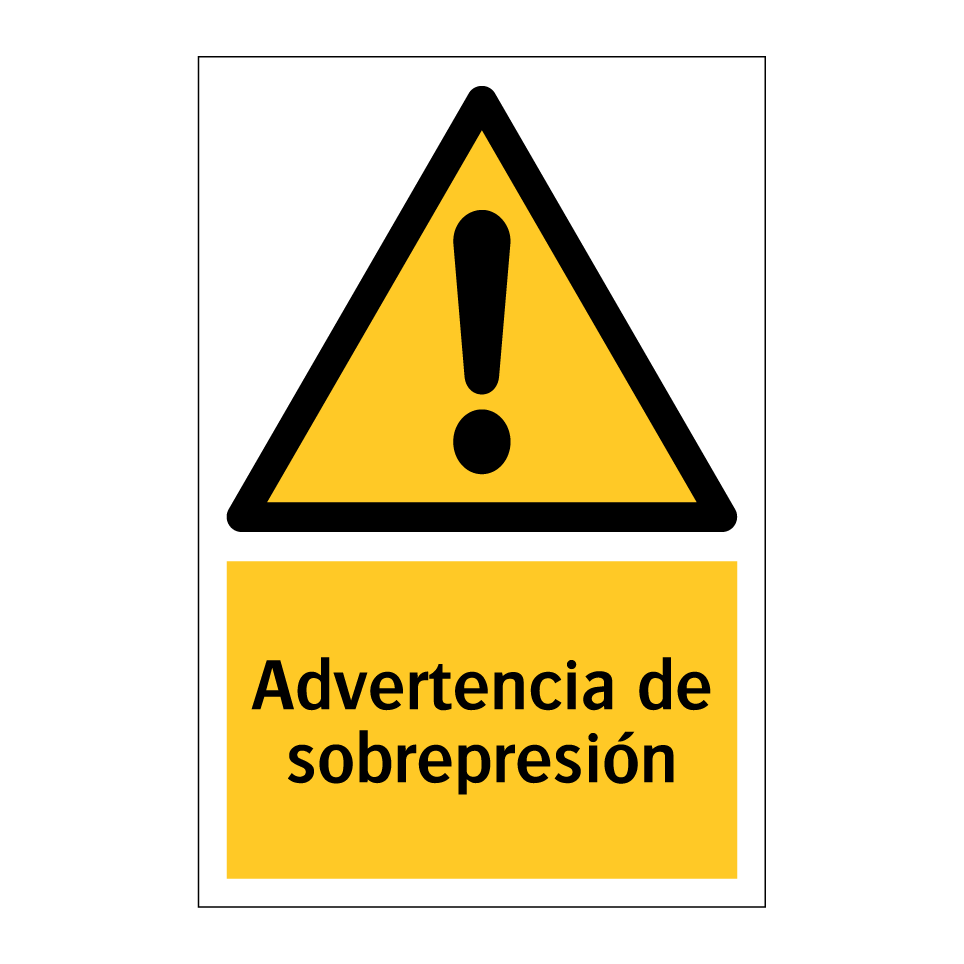 Advertencia de sobrepresión