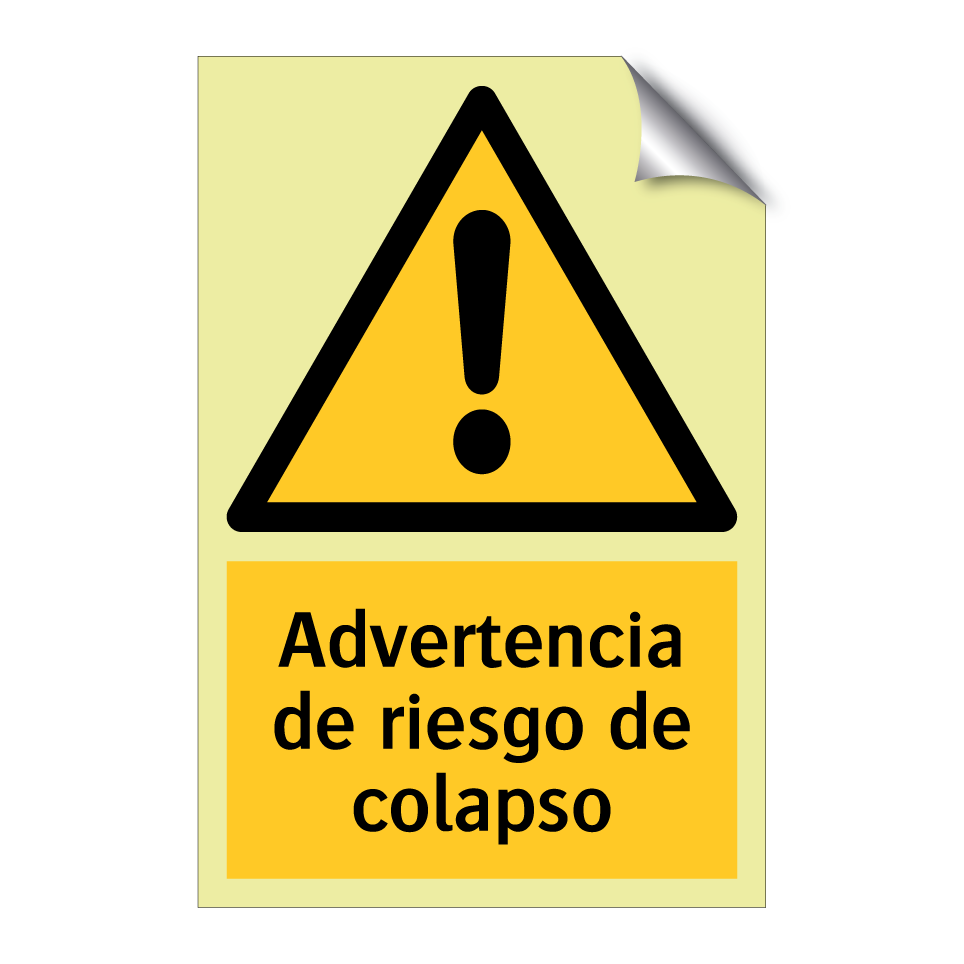 Advertencia de riesgo de colapso