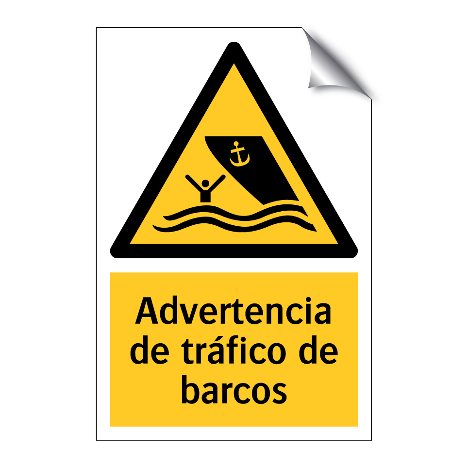 Advertencia de tráfico de barcos