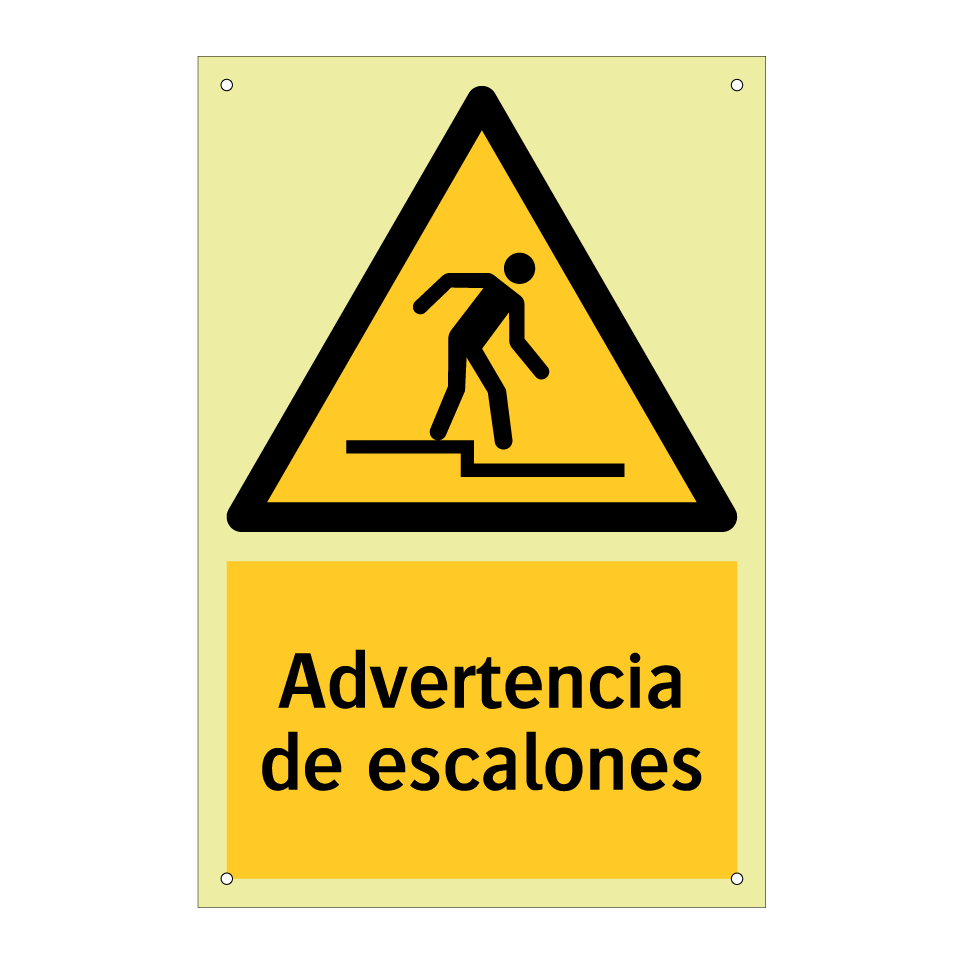 Advertencia de escalones