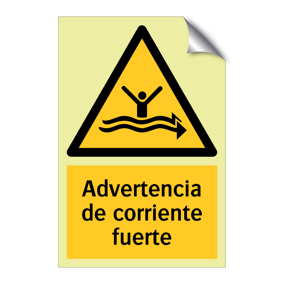 Advertencia de corriente fuerte
