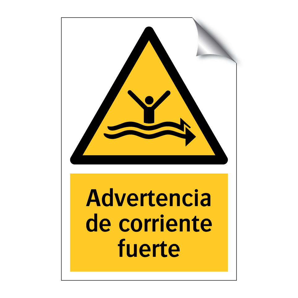 Advertencia de corriente fuerte