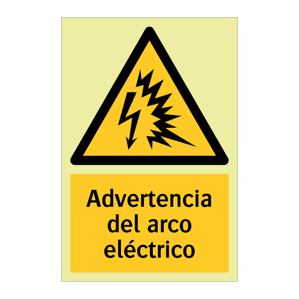 Advertencia del arco eléctrico