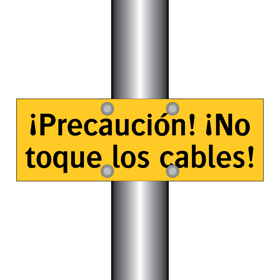 ¡Precaución! ¡No toque los cables!