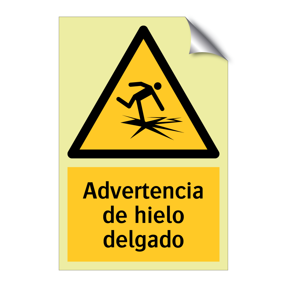 Advertencia de hielo delgado