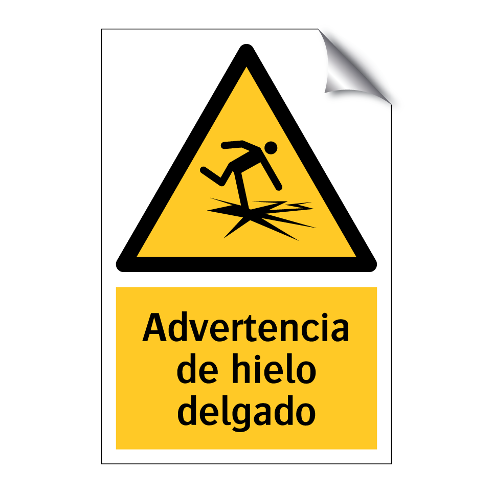 Advertencia de hielo delgado