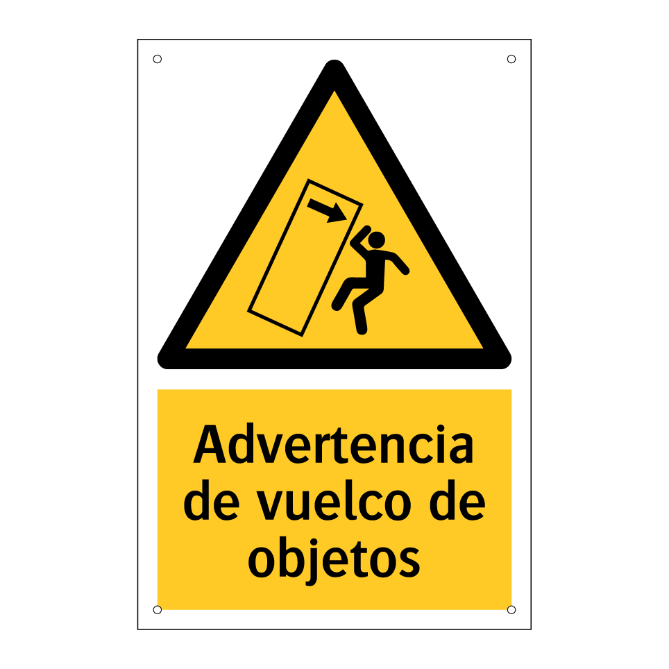 Advertencia de vuelco de objetos