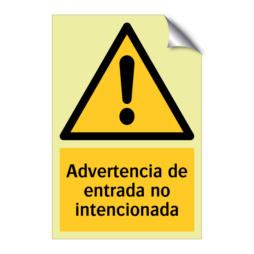 Advertencia de entrada no intencionada