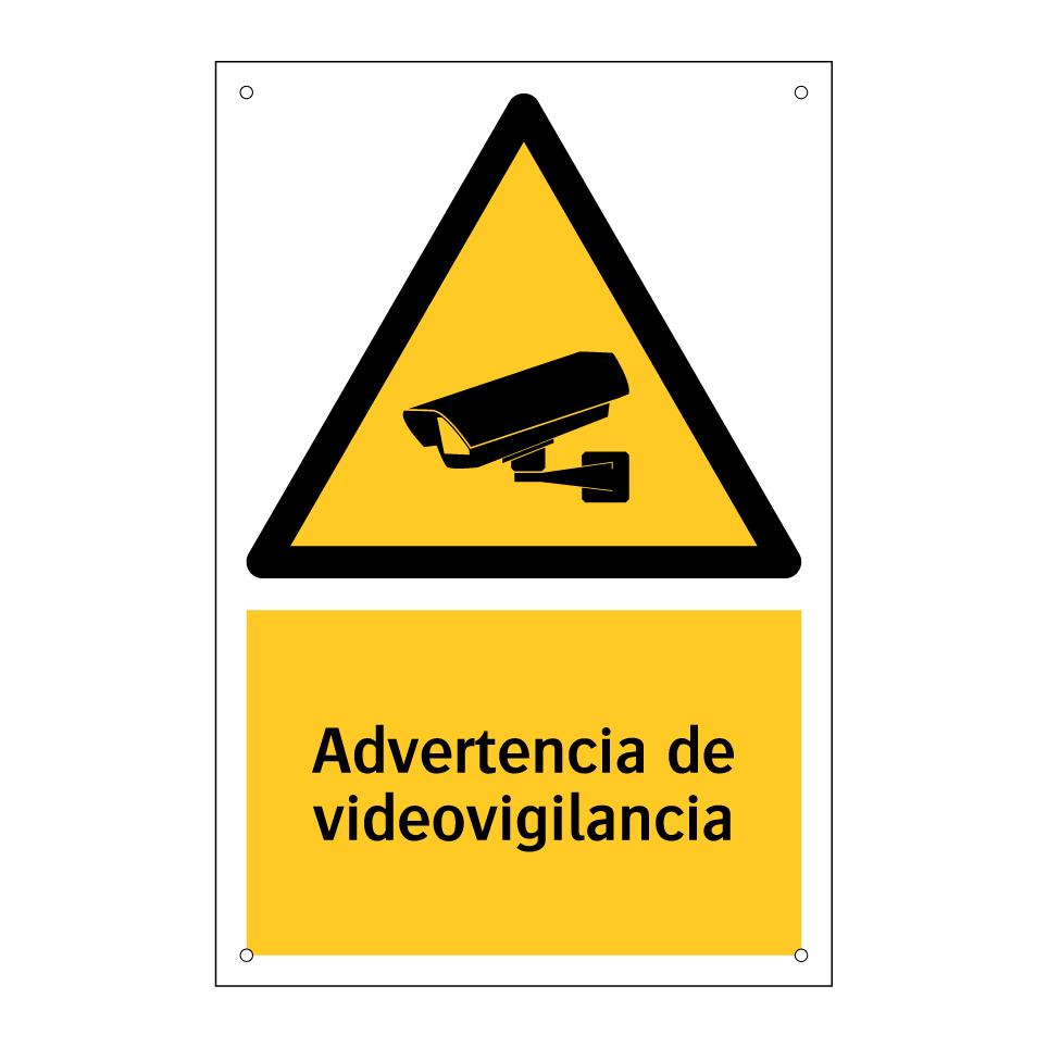 Advertencia de videovigilancia