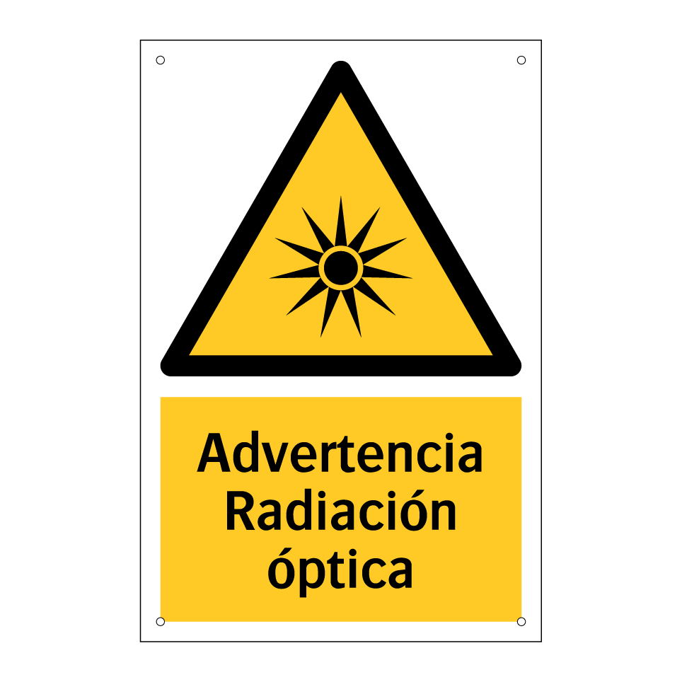 Advertencia Radiación óptica