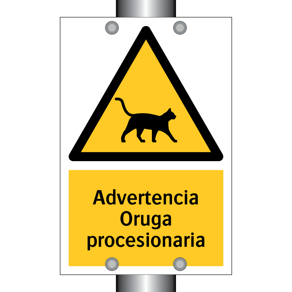 Advertencia Oruga procesionaria