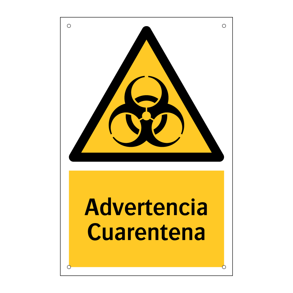 Advertencia Cuarentena