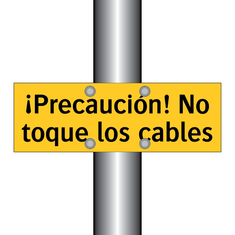 ¡Precaución! No toque los cables
