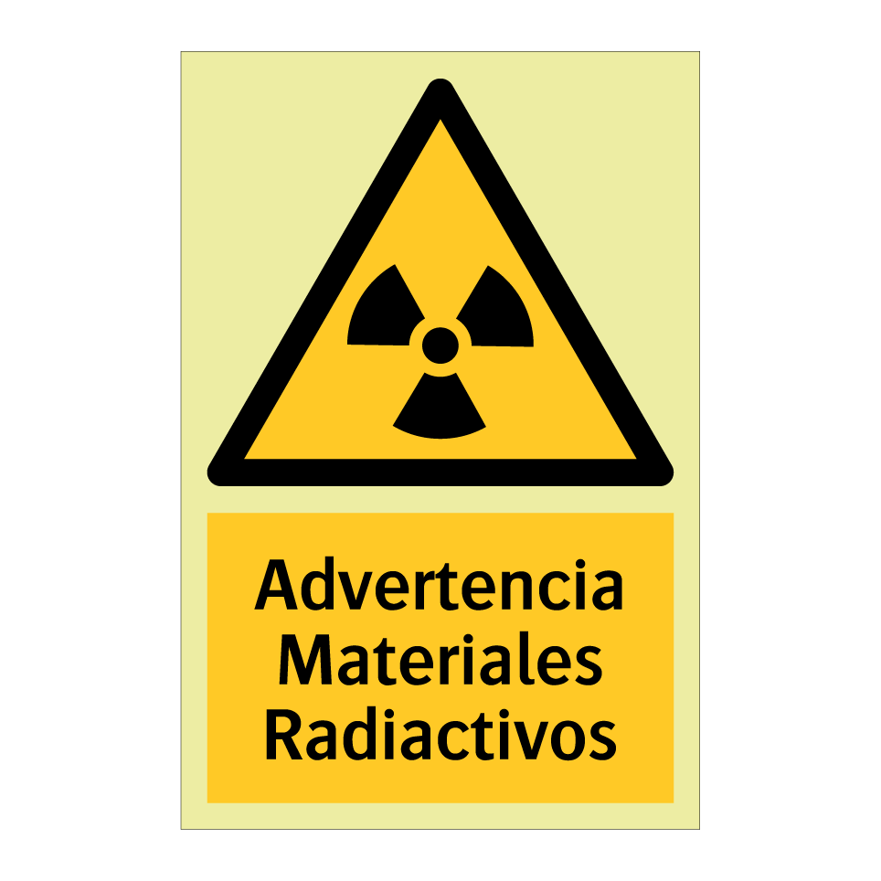 Advertencia Materiales Radiactivos