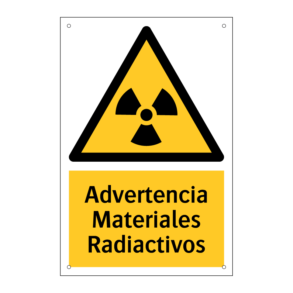 Advertencia Materiales Radiactivos