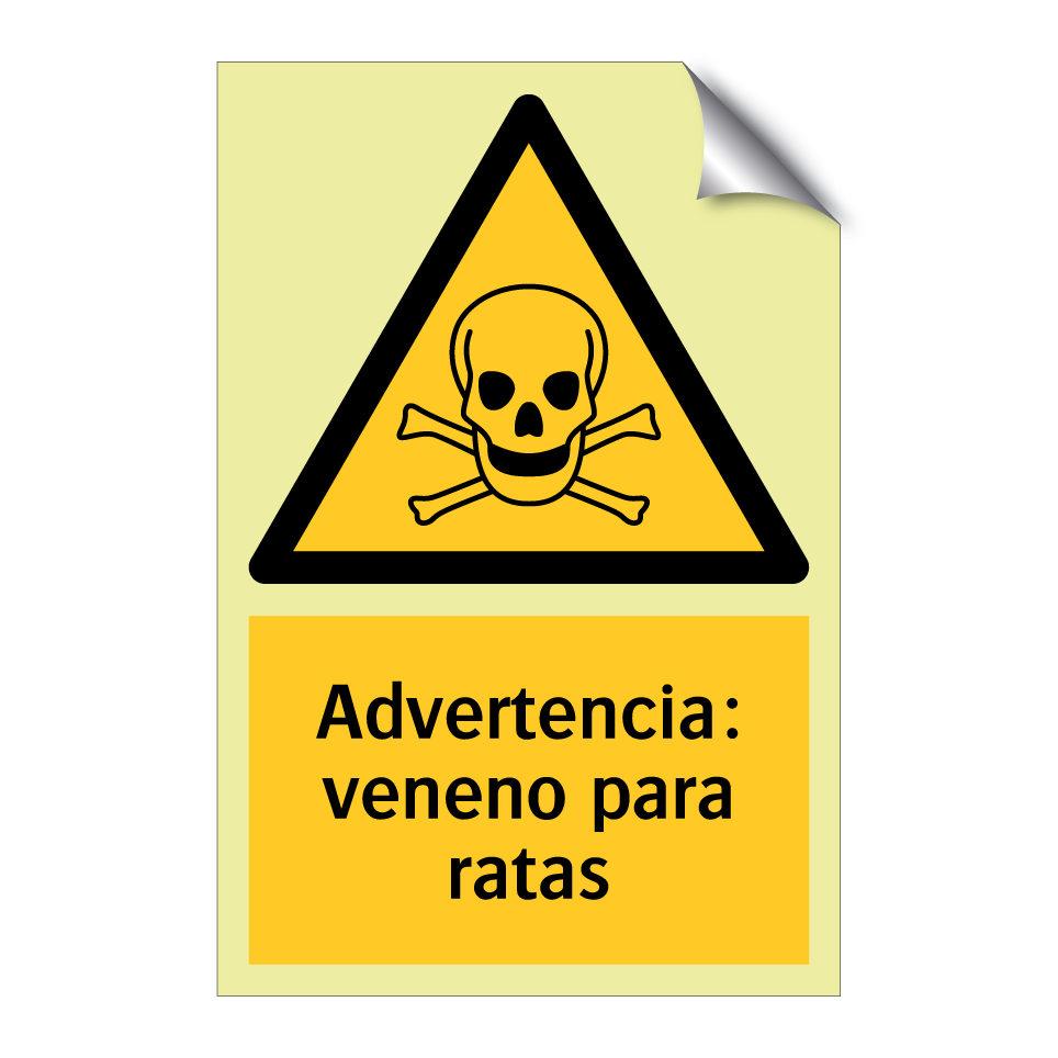 Advertencia: veneno para ratas