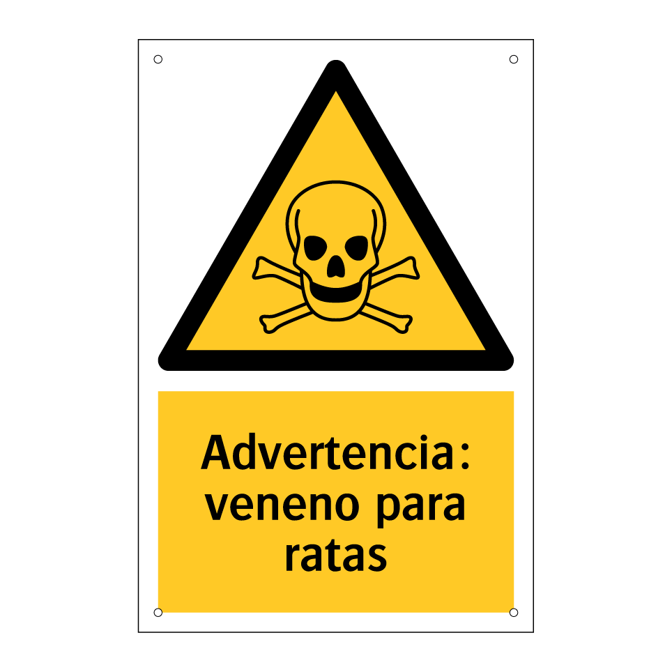 Advertencia: veneno para ratas