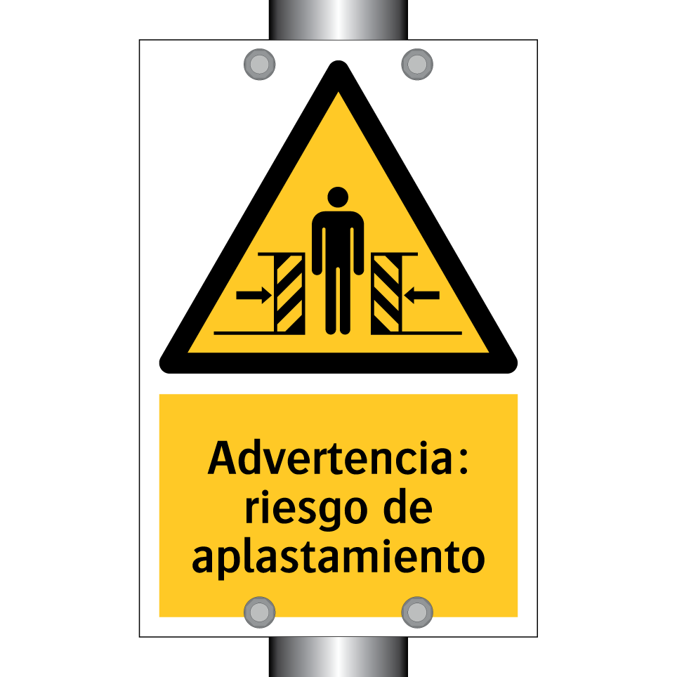 Advertencia: riesgo de aplastamiento