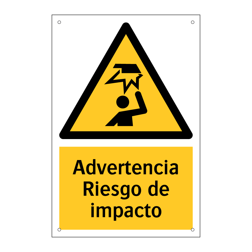 Advertencia Riesgo de impacto