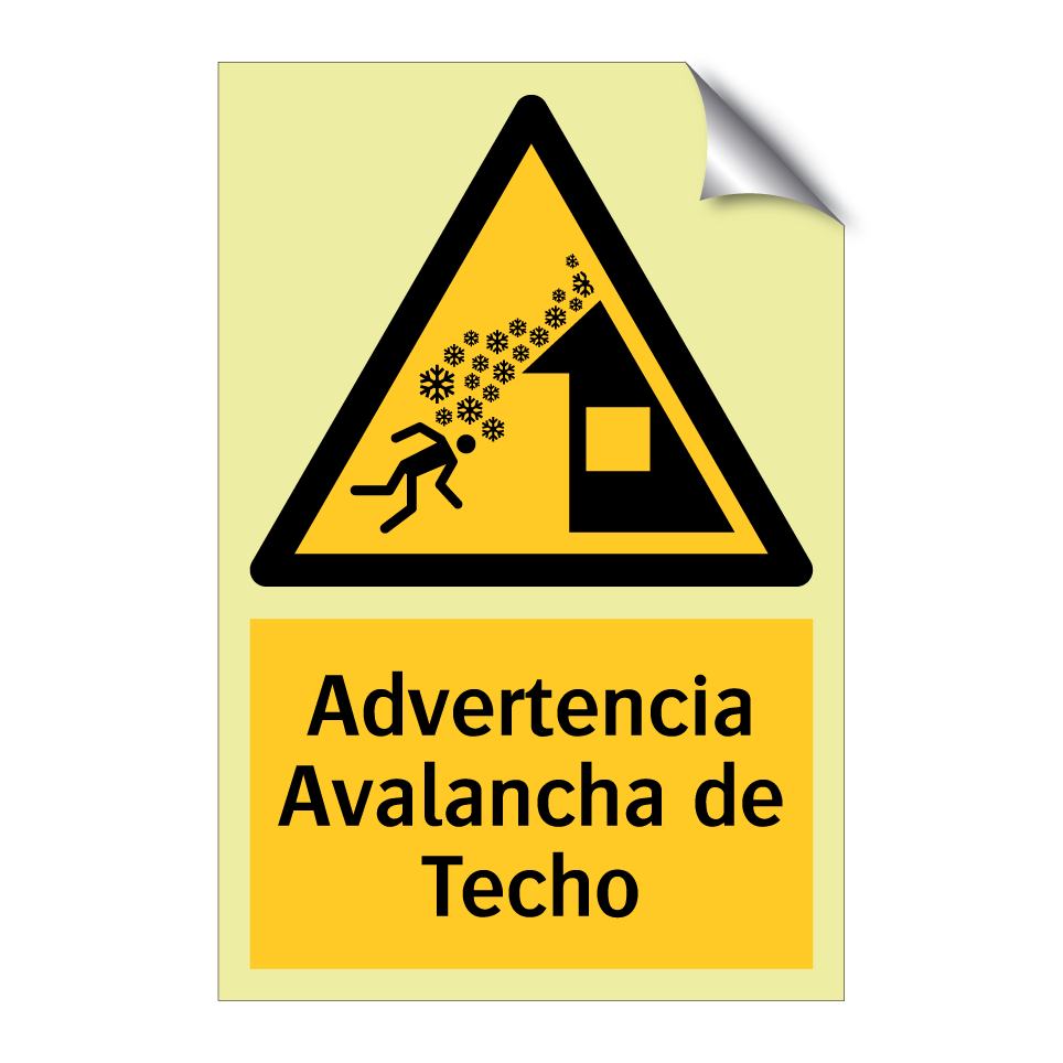 Advertencia Avalancha de Techo